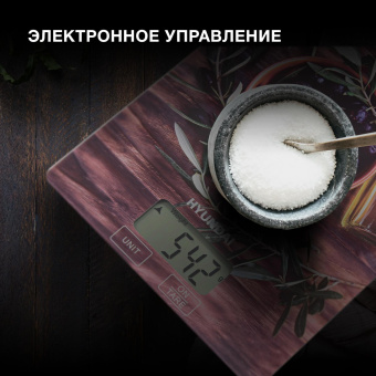 Весы кухонные электронные Hyundai HYS-KG221 макс.вес:5кг рисунок от магазина РЭССИ