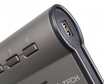 Клавиатура A4Tech KLS-7MUU серебристый/черный USB slim Multimedia от магазина РЭССИ