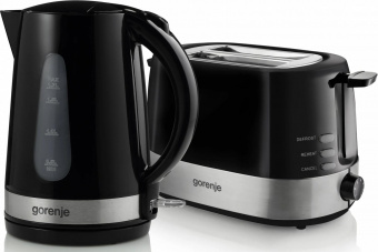 Чайник электрический Gorenje K17BK 1.7л. 2200Вт черный/серебристый (корпус: пластик) от магазина РЭССИ