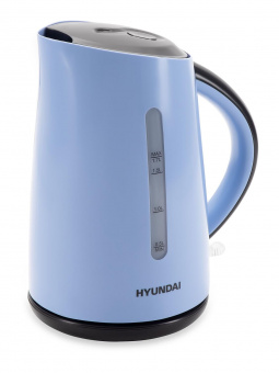 Чайник электрический Hyundai HYK-P2028 1.7л. 2200Вт голубой/серый (корпус: пластик) от магазина РЭССИ