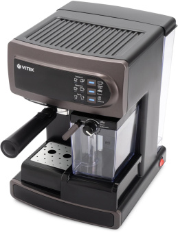 Кофеварка рожковая Vitek VT-1517 SR 1238Вт серый от магазина РЭССИ