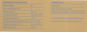 Холодильник Hyundai CT1025 2-хкамерн. белый от магазина РЭССИ