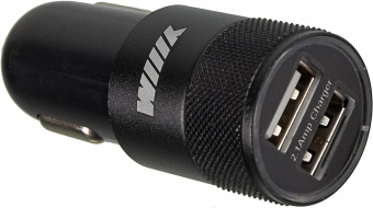 Автомобильное зар./устр. Wiiix UCC-2-10B 2.1A+1A 2xUSB универсальное черный от магазина РЭССИ