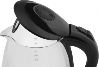 Чайник электрический Scarlett SC-EK27G74 1.7л. 2200Вт черный (корпус: стекло) от магазина РЭССИ