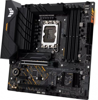 Материнская плата Asus TUF GAMING B660M-PLUS D4 Soc-1700 Intel B660 4xDDR4 mATX AC`97 8ch(7.1) 2.5Gg RAID+HDMI+DP от магазина РЭССИ