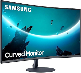 Монитор Samsung 31.5" C32T550FDR темно-серый VA LED 4ms 16:9 HDMI M/M матовая 3000:1 250cd 178гр/178гр 1920x1080 D-Sub DisplayPort FHD 6.4кг от магазина РЭССИ