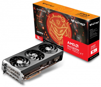 Видеокарта Sapphire PCI-E 4.0 11330-01-20G NITRO+ RX 7800 XT GAMING OC AMD Radeon RX 7800XT 16384Mb 256 GDDR6 2254/16000 HDMIx2 DPx2 HDCP Ret от магазина РЭССИ