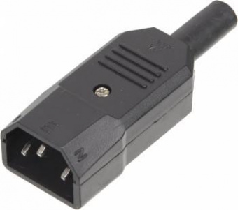 Вилка Lanmaster LAN-IEC-320-C14 IEC 60320 C14 10A 250V black от магазина РЭССИ