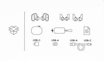 Наушники с микрофоном Logitech ZONE TRUE WIRELESS темно-серый вкладыши BT в ушной раковине (985-001082) от магазина РЭССИ