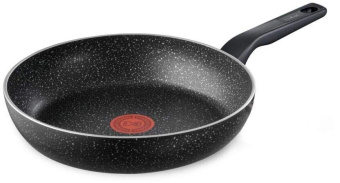 Сковорода Tefal Rock 04235128 круглая 28см покрытие: Mineralia+ non-stick ручка несъемная (без крышки) черный от магазина РЭССИ