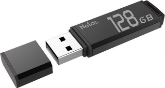 Флеш Диск Netac 128Gb U351 NT03U351N-128G-30BK USB3.0 серый от магазина РЭССИ
