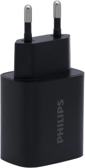 Сетевое зар./устр. Philips DLP4317 20W 0.8A (PD) USB/USB Type-C универсальное черный (DLP4317CB/70) от магазина РЭССИ