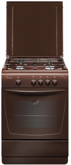 Плита Газовая Gefest ПГ 1200-С7 К39 коричневый (металлическая крышка) реш.сталь от магазина РЭССИ