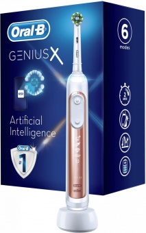 Зубная щетка электрическая Oral-B Genius X Lite Rose Gold D706.513.6 белый/розовый от магазина РЭССИ