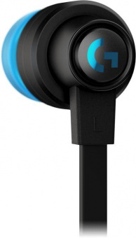 Наушники с микрофоном Logitech G333 черный/голубой 1.2м вкладыши в ушной раковине (981-000924) от магазина РЭССИ