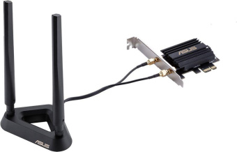 Сетевой адаптер WiFi + Bluetooth Asus PCE-AX58BT AX3000 PCI Express (ант.внеш.съем) 2ант. от магазина РЭССИ