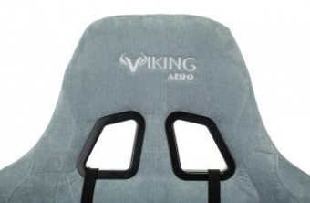 Кресло игровое Zombie VIKING KNIGHT Fabric серо-голубой Light-28 с подголов. крестов. металл от магазина РЭССИ