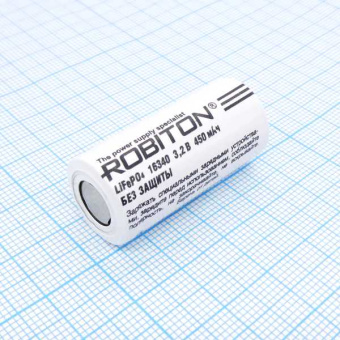 Аккумулятор 16х34мм  16340 450мАч от магазина РЭССИ