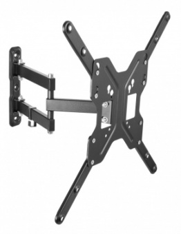 Кронштейн для телевизора Ultramounts UM905 черный 23"-55" макс.30кг настенный поворотно-выдвижной и наклонный от магазина РЭССИ