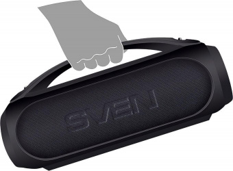 Колонка порт. Sven PS-380 черный 40W 2.0 BT/3.5Jack/USB 10м 3000mAh (SV-021290) от магазина РЭССИ