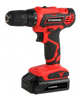 Дрель-шуруповерт Starwind DS-10-14B-2 аккум. патрон:быстрозажимной (кейс в комплекте) (KWCD2102) от магазина РЭССИ