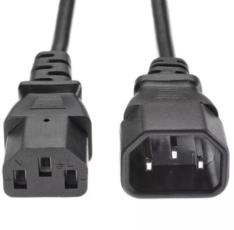 Кабель-удлинитель Premier 5-284 IEC C13 Евровилка угловой 3м (5-284(1.0) 3.0) черный (Bulk) от магазина РЭССИ