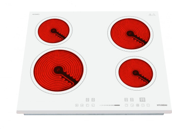Варочная поверхность Hyundai HHE 6452 WG белый от магазина РЭССИ