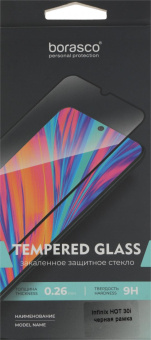 Защитное стекло для экрана BoraSCO прозрачный для Infinix Hot 30/30i 2.5D антиблик. 1шт. (71739) от магазина РЭССИ