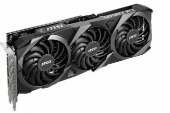 Видеокарта MSI PCI-E 4.0 RTX 3060 Ti VENTUS 3X 8G OC LHR NVIDIA GeForce RTX 3060Ti 8192Mb 256 GDDR6 1695/14000 HDMIx1 DPx3 HDCP Ret от магазина РЭССИ