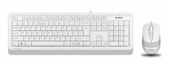 Клавиатура + мышь A4Tech Fstyler F1010 клав:белый/серый мышь:белый/серый USB Multimedia от магазина РЭССИ