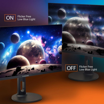 Монитор SunWind 27" SUN-M27BA104 черный IPS LED 16:9 HDMI M/M матовая HAS Piv 300cd 178гр/178гр 2560x1440 75Hz FreeSync DP 2K 6.1кг от магазина РЭССИ