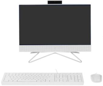 Моноблок HP 200 G4 21.5" Full HD i5 1235U (1.3) 16Gb SSD512Gb Iris Xe DVDRW CR FreeDOS GbitEth WiFi BT 65W клавиатура мышь Cam белый 1920x1080 от магазина РЭССИ