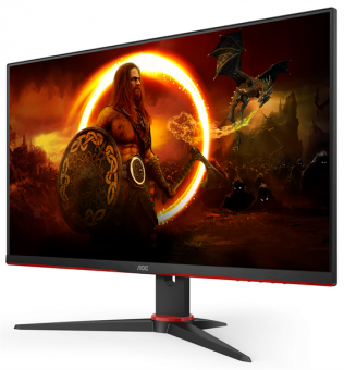 Монитор AOC 23.8" Gaming 24G2SAE черный/красный VA LED 1ms 16:9 HDMI M/M матовая 350cd 178гр/178гр 1920x1080 165Hz FreeSync Premium VGA DP FHD 5.6кг от магазина РЭССИ