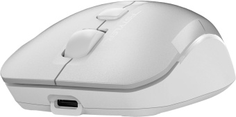 Мышь A4Tech Fstyler FB26CS Air серебристый/белый оптическая (2000dpi) silent беспроводная BT/Radio USB для ноутбука (4but) от магазина РЭССИ