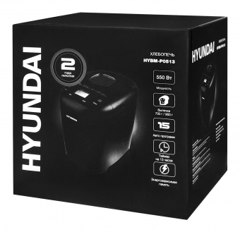 Хлебопечь Hyundai HYBM-P0513 550Вт черный от магазина РЭССИ