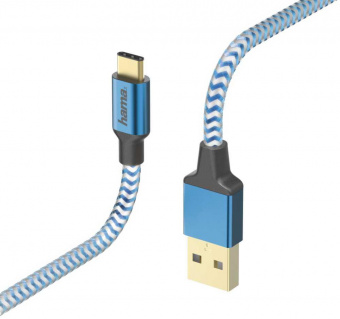 Кабель Hama 00178295 USB (m)-USB Type-C (m) 1.5м синий от магазина РЭССИ