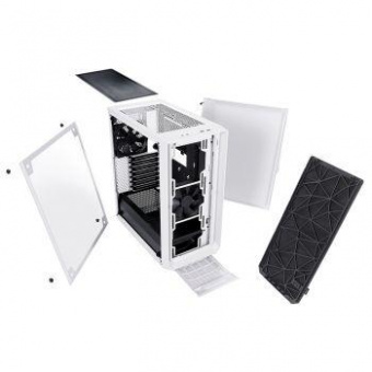 Корпус Fractal Design Meshify C TG белый без БП ATX 5x120mm 4x140mm 2xUSB3.0 audio bott PSU от магазина РЭССИ