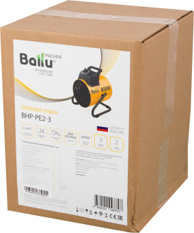 Тепловая пушка электрическая Ballu BHP-PE2-3 желтый/черный от магазина РЭССИ