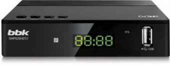 Ресивер DVB-T2 BBK SMP026HDT2 черный от магазина РЭССИ
