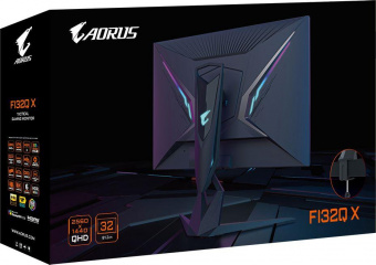 Монитор Gigabyte 32" Aorus FI32Q-X черный IPS LED 16:9 HDMI HAS Piv 400cd 178гр/178гр 2560x1440 FreeSync DP 2K USB 10.33кг от магазина РЭССИ