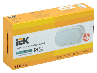 Светильник IEK ДПО4012 12Вт 4000K белый (LDPO0-4012-12-4000-K01) от магазина РЭССИ