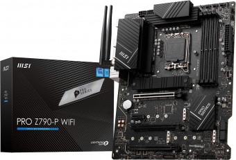 Материнская плата MSI PRO Z790-P WIFI Soc-1700 Intel Z790 4xDDR5 ATX AC`97 8ch(7.1) 2.5Gg RAID+HDMI+DP от магазина РЭССИ