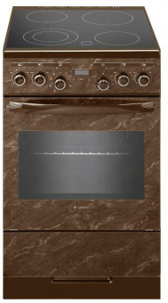 Плита Электрическая Gefest ЭП Н Д 5560-03 0054 коричневый/мрамор стеклокерамика (без крышки) от магазина РЭССИ