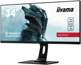 Монитор Iiyama 34" Red Eagle GB3461WQSU-B1 черный IPS LED 1ms 21:9 HDMI M/M матовая HAS Piv 1000:1 350cd 178гр/178гр 3440x1440 144Hz FreeSync Premium DP UW USB 9.7кг от магазина РЭССИ