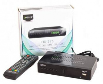Ресивер DVB-T2 Сигнал Эфир HD-225 черный от магазина РЭССИ