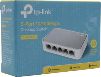 Коммутатор TP-Link TL-SF1005D 5x100Mb неуправляемый от магазина РЭССИ