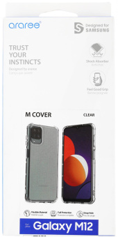 Чехол (клип-кейс) Samsung для Samsung Galaxy M12 araree M cover прозрачный (GP-FPM127KDATR) от магазина РЭССИ