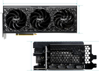 Видеокарта Palit PCI-E 4.0 RTX4070Ti SUPER GAMEROCK NVIDIA GeForce RTX 4070TI Super 16Gb 256bit GDDR6X 2340/21000 HDMIx1 DPx3 HDCP Ret от магазина РЭССИ