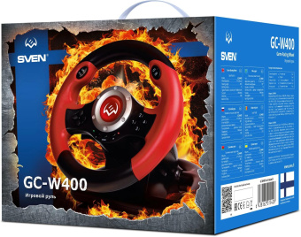 Руль Sven GC-W400 10кноп. (с педалями) черный от магазина РЭССИ