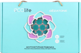Массажная подушка Gezatone Ecolife бирюзовый (1301257G) от магазина РЭССИ